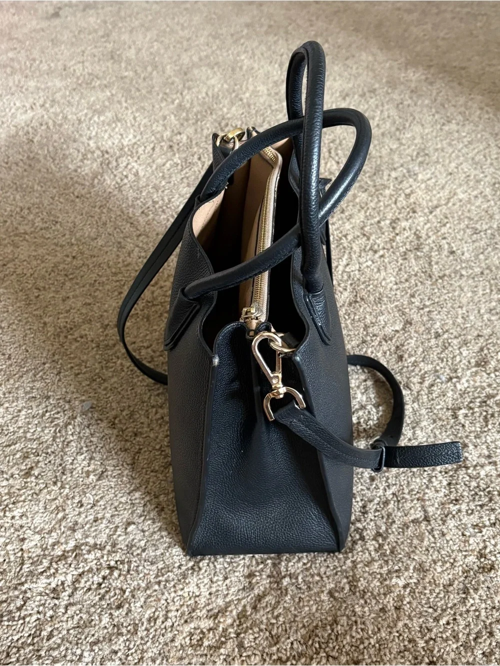 Michael Kors Mercer Large Black Pebbles Leather Tote bag